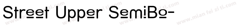 Street Upper SemiBo字体转换